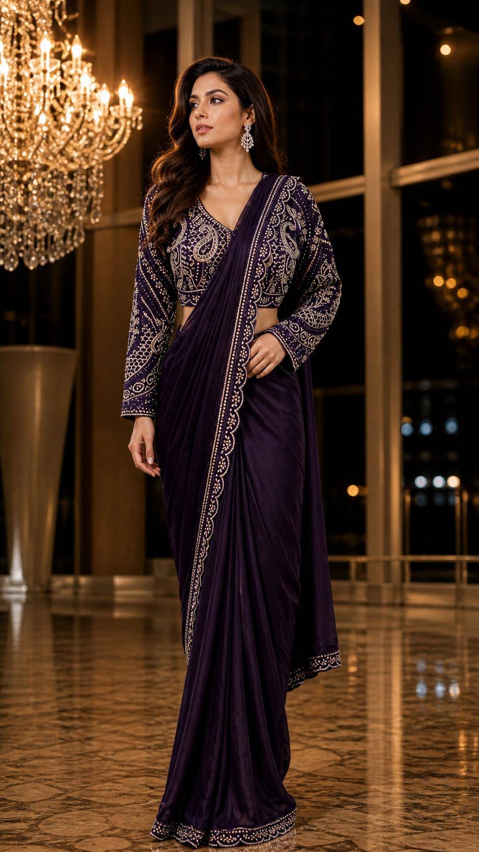 526 By AMOHA Indian Traditional Wear Collection Fancy Colorful Party Wear Stitched Sarees At Wholesale Price